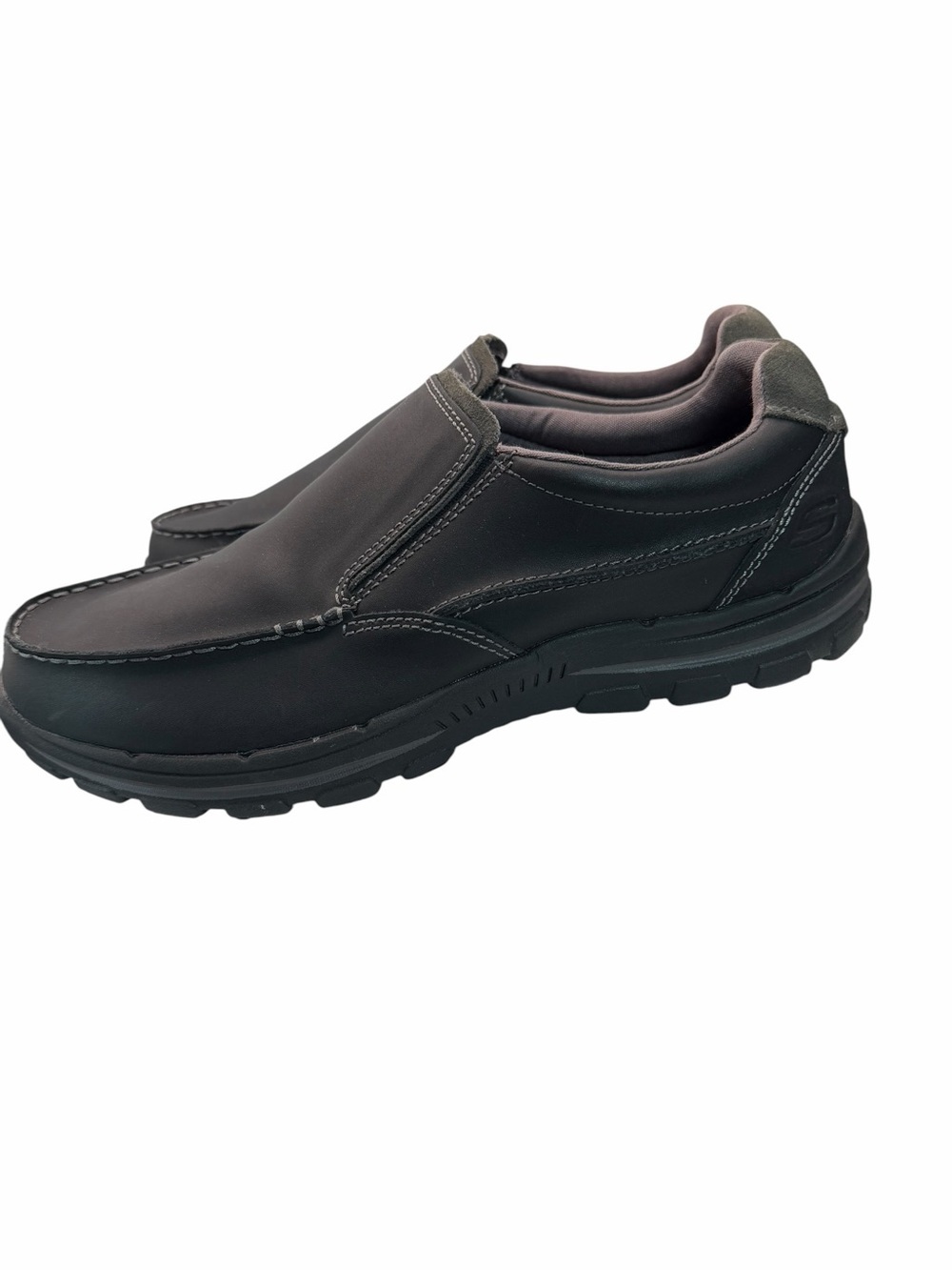 Skechers Black Slip-On Casual Loafers for Men